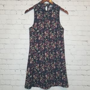 Lush floral sleeveless dress